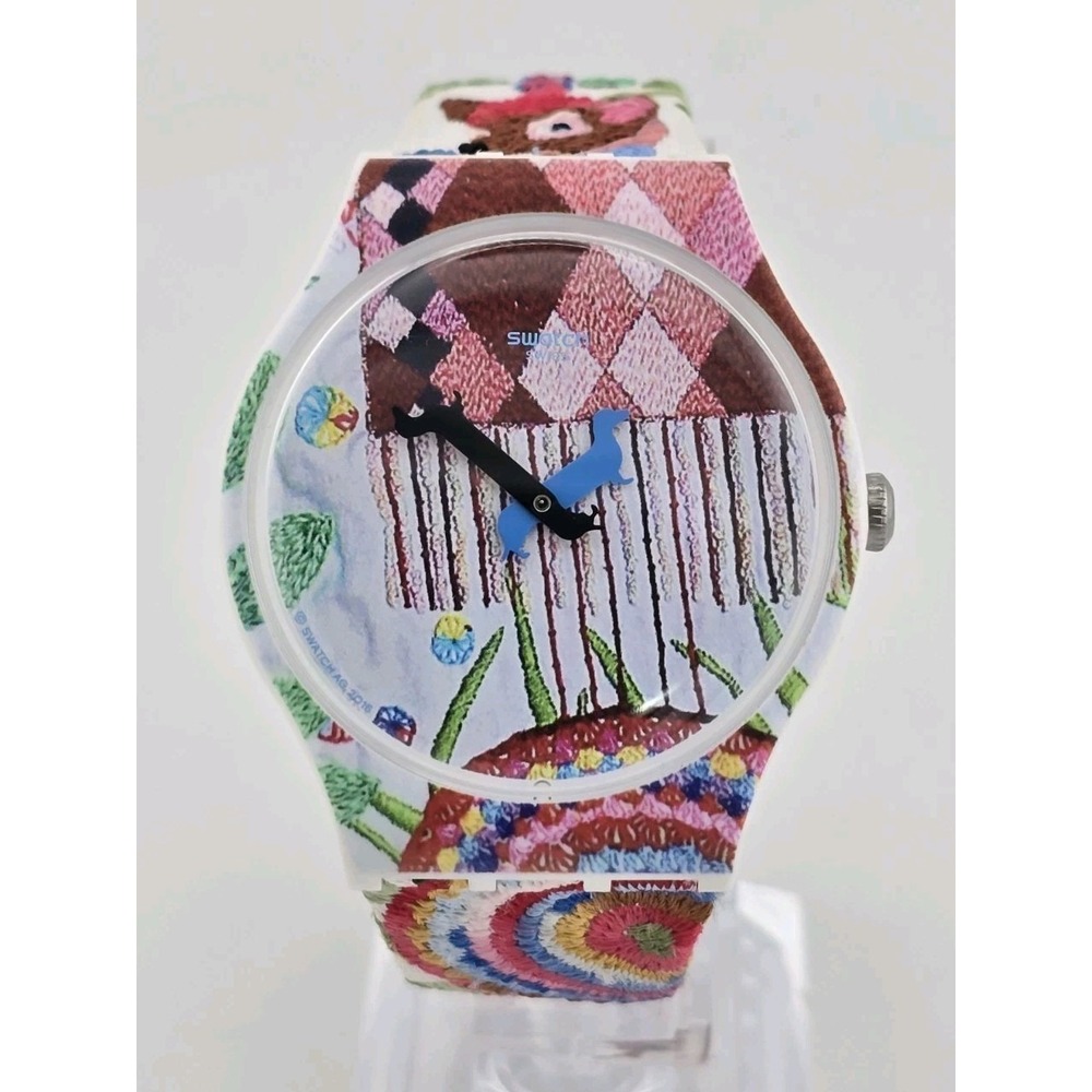Original 2016 Swatch Art Watch - "Piolin's Time" by Chiachio & Giannone SUOZ240S